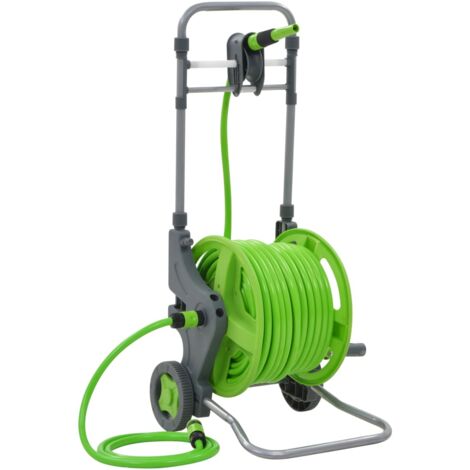 Water Hose Reel with Wheels 45+2 m vidaXL