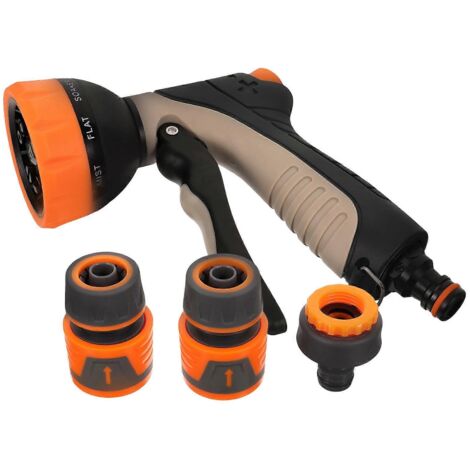 Water Hose Sprayer Nozzle for Garden Watering 3Sets Orange