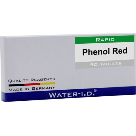Water ID 50 Tabletten Phenol Rot für FlexiTester Tablettes