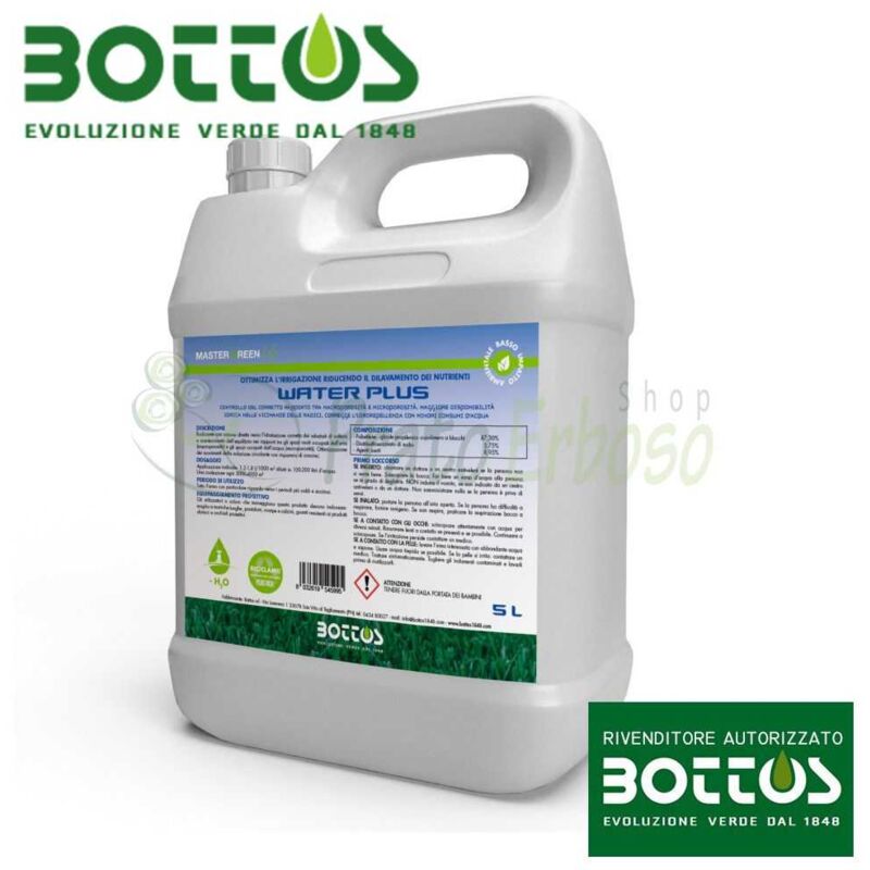 Bottos - Water Plus - D'eau, en Plus de l'Agent, agent tensio-actif, et humectant pour les pelouses de 1 litre