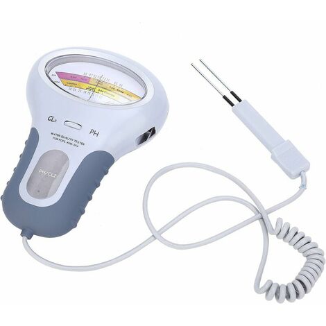 Water Quality Tester, Electric Pool Tester PC-102 CL2 Chlorine and PH Tester Analyzer