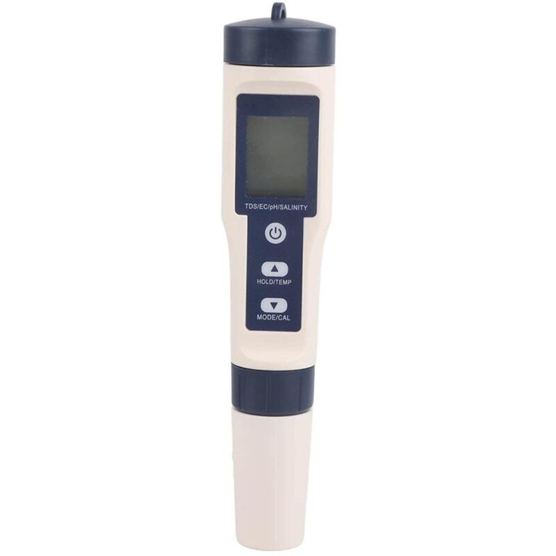Water Quality Tester, Portable 5 in 1 Function Digital Water Quality Test PH/Salinity/Temp/TDS/EC Meter for Garden Home Lab