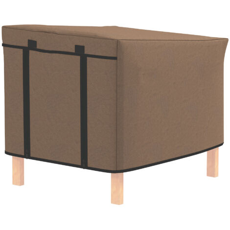 Water-Resistant Rabbit Hutch Cover for X-D2-0047 and Similar Models, 43 x 52 x 37cm, Brown