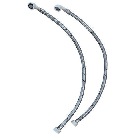 Water Softener Installation Hoses Steel Braided - Pair 3/4"" 0.8m Female Hoses