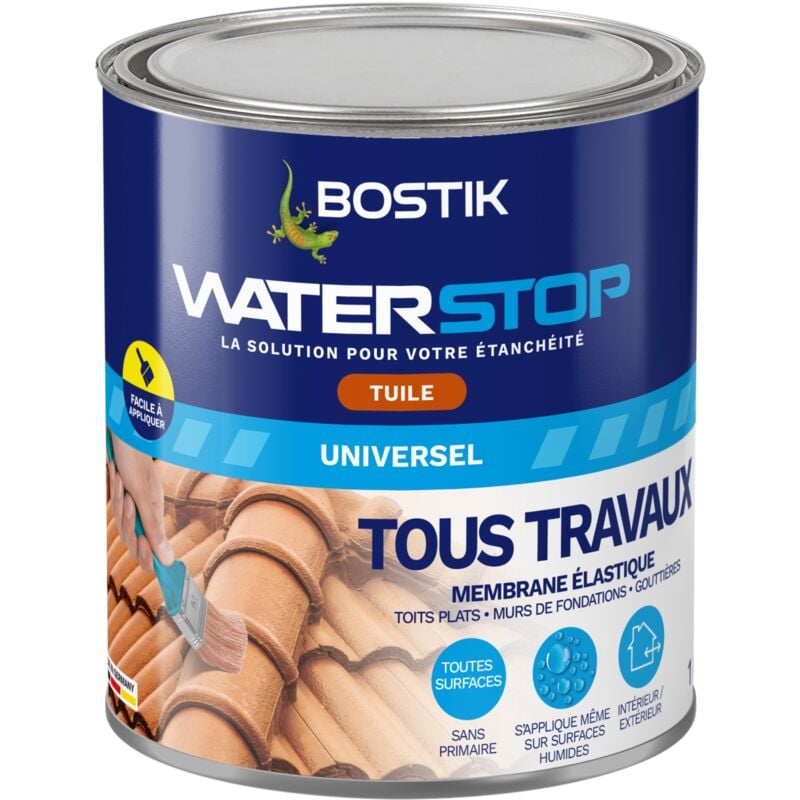 Membrane d'étanchéité Waterstop Couleur: Tuile - Conditionnement: 1KG - Bostik