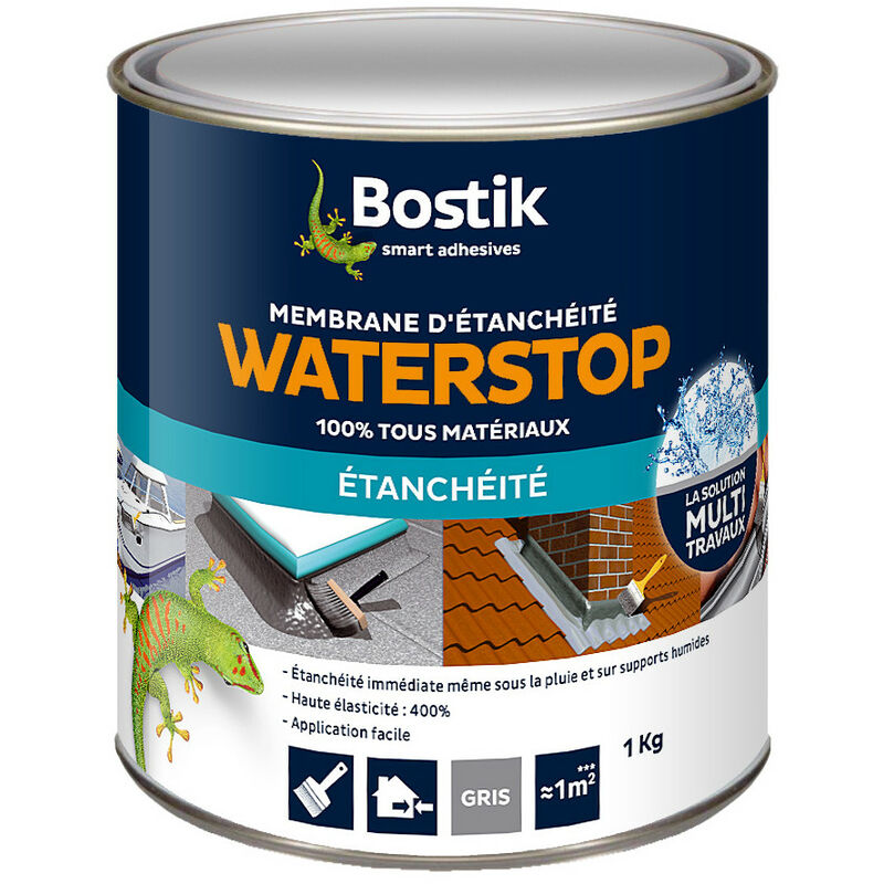 Bostik - Membrane d'étanchéité Waterstop Couleur: Gris - Conditionnement: 1KG - Gris