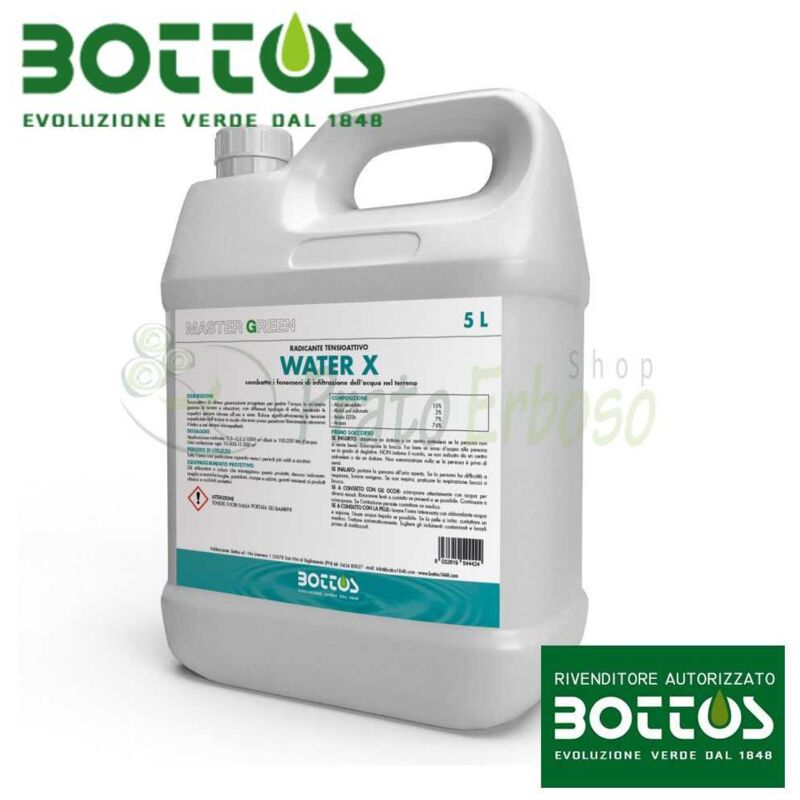Bottos - Water x - Agent mouillant pour les pelouses de 5 litre