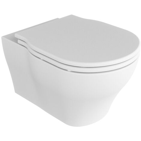 Water XL sospeso senza brida bianco lucido di Ceramica Azzurra