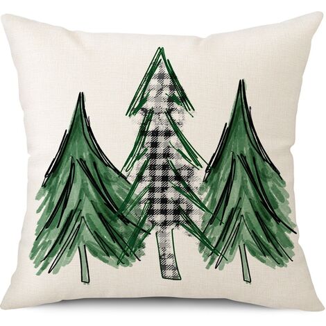 Christmas Pillow Covers 45x45cm Set Of 4 For Christmas Decorations Green  Buffalo Plaid Grinch Christmas Pillows Winter Holiday Throw Pillows  Christmas