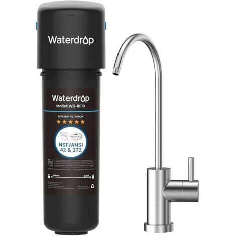 Waterdrop 10UB Under-Sink Water Filter System with Dedicated Tap, NSF/ANSI 42 Certified, 30,000 Litre Water Filter Drinking Water, Reduces 99.99% Lead, Chlorine, Bad Taste