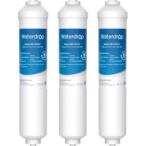 Waterdrop – Filtre à eau pour réfrigérateur Samsung – Charbon actif 0,5 micron – Remplacement DA29-10105J – Installation sans outil - DA99-02131B