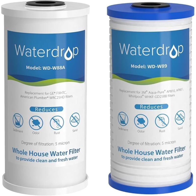 Filtre à Eau pour Toute la Maison, Remplacement pour le Système de Filtre à Eau pour Toute la Maison WD-WHF21-PG - Waterdrop