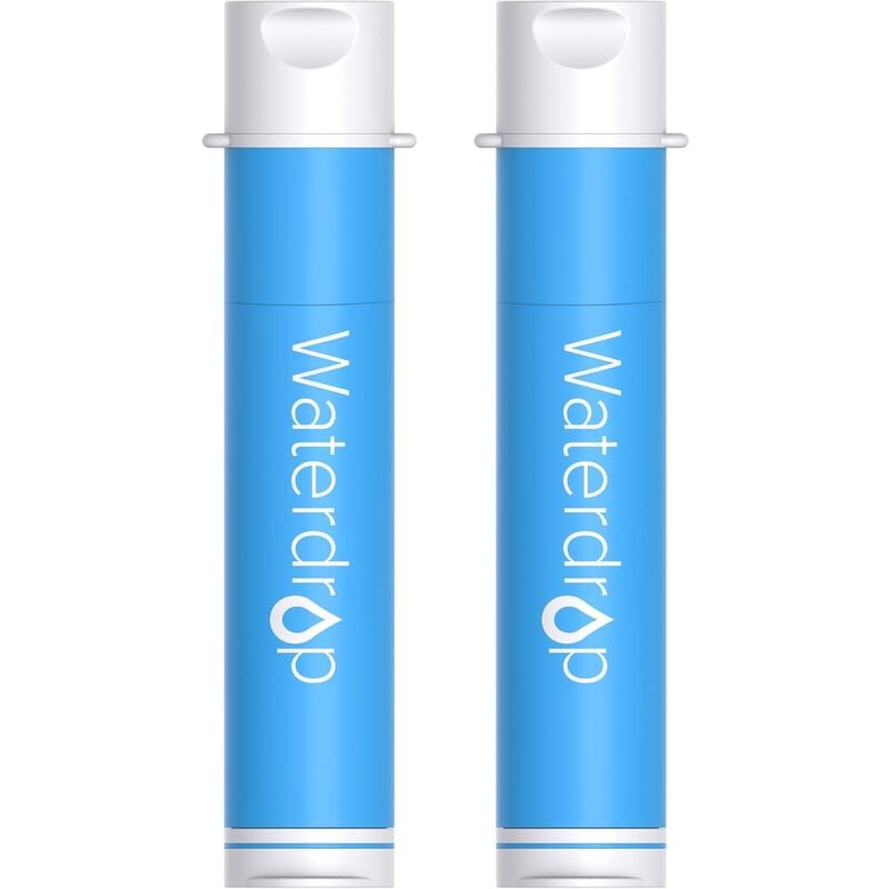 Paille de Filtre à Eau pour La Randonnée, Système de Filtration de Camping Portable, Purificateur d'Eau Potable pour Sac à dos de Voyage d'Urgence 2