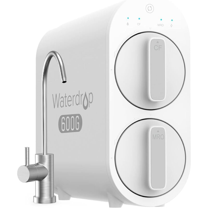 Waterdrop RO Système de Filtration d'Eau par Osmose Inverse, WD-G2P600-W