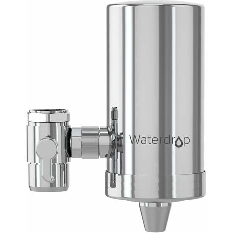 Vortopt Filtre eau Robinet en Acier Inoxydable, Système de Filtration d'eau  à Bloc de Carbone, Filtre à eau du Robinet, Réduit Chlore, Mauvais Goût et  Odeur, T2 (1 Filtre Inclus) : 