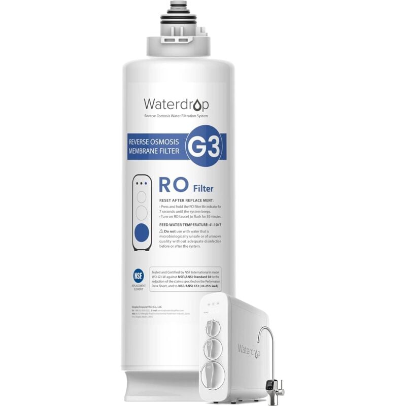 WD-G3-N2RO Filtre, Remplacement pour WD-G3-W Système D'osmose Inverse - Waterdrop