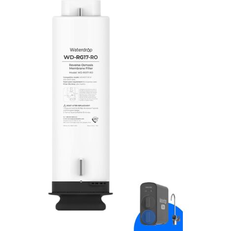 Waterdrop WD-G5P700-RO Filter, Replacement for Undersink Reverse Osmosis System WD-G5P700 & WD-G5P700A, 6 Months Lifespan