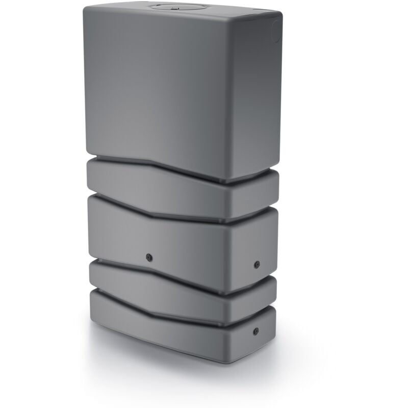 Prosperplast - Tonneau de récupération d'eau Aqua Tower 350 l, 77,5 x 38,3 x 135 cm, gris