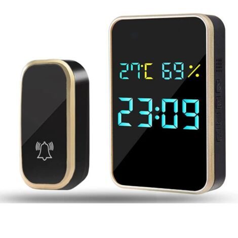 MIMIY Waterproof and automatic outdoor wireless doorbell without batteries