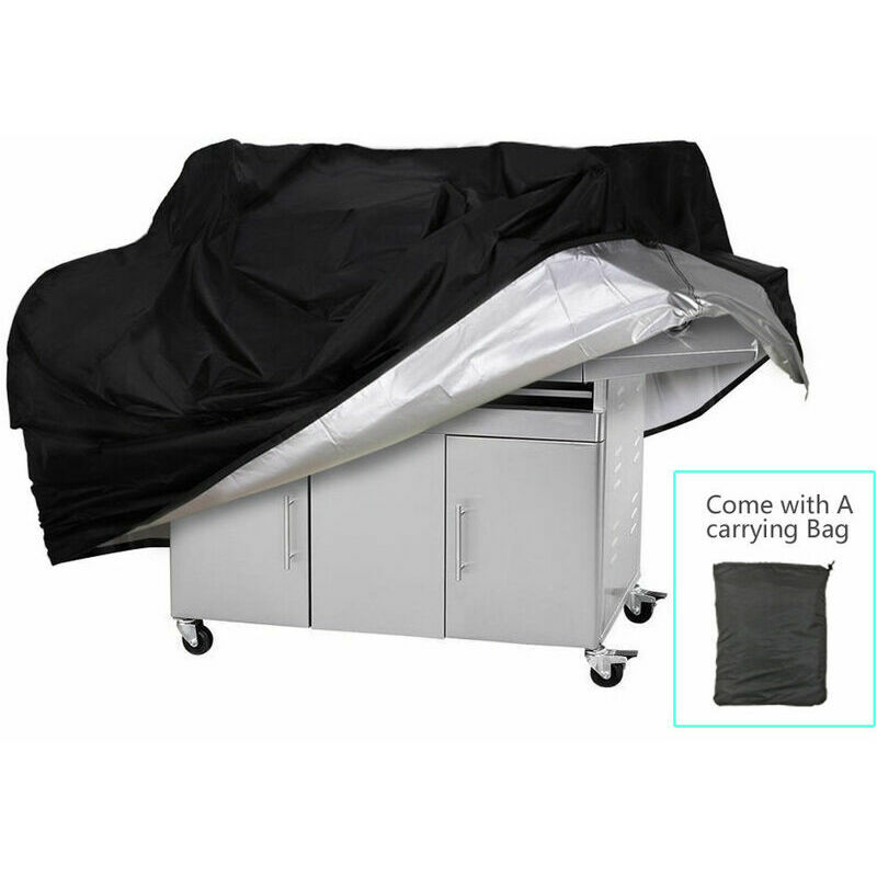 Waterproof bbq Grill Cover,UV Resistant Gas Grill Cover,Durable and Convenient,Rip Resistant,Black Barbecue Grill Covers,(170X61X117CM)