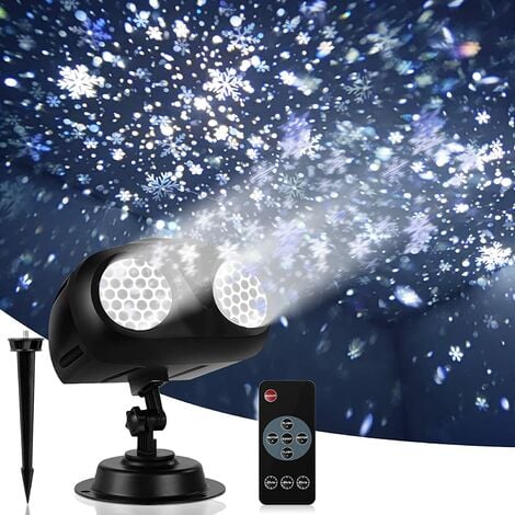 KARTOKNER Waterproof Binocular Christmas Projector, Remote Control for Outdoor LED Projector Christmas Light and Indoor Decoration