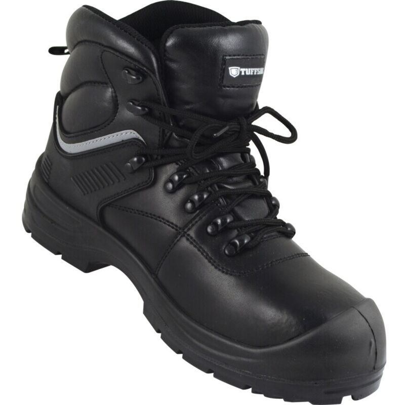 Tuffsafe S3 Water Resistant Safety Boots, Black, Size 8