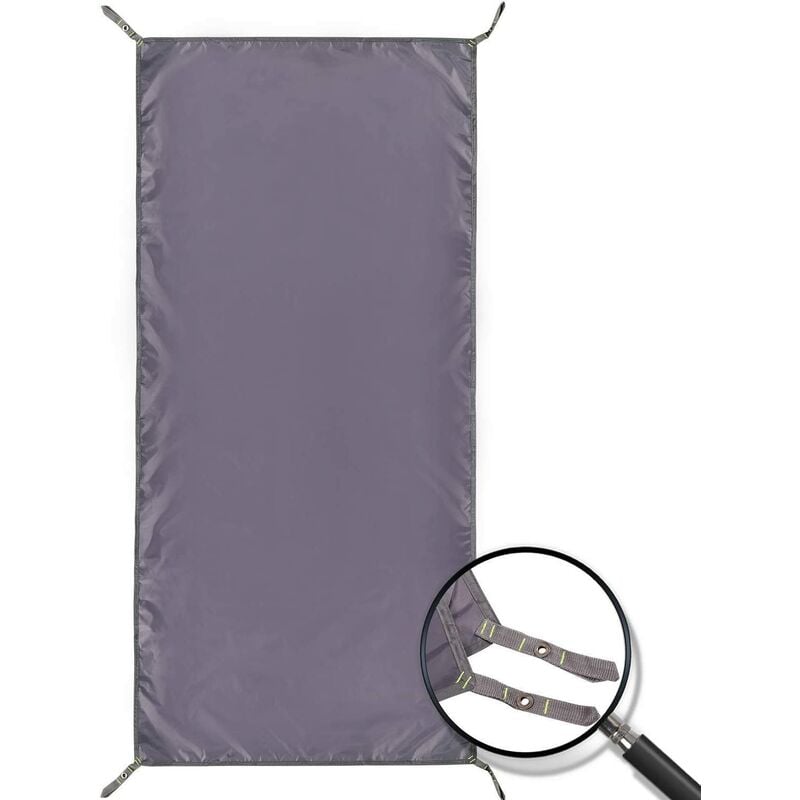 Waterproof Camping Tent Tarp , 4 in 1 Tent Footprint Multifunctional for Camping Hiking Survival Tarp, Lightweight Compact（90*210cm）