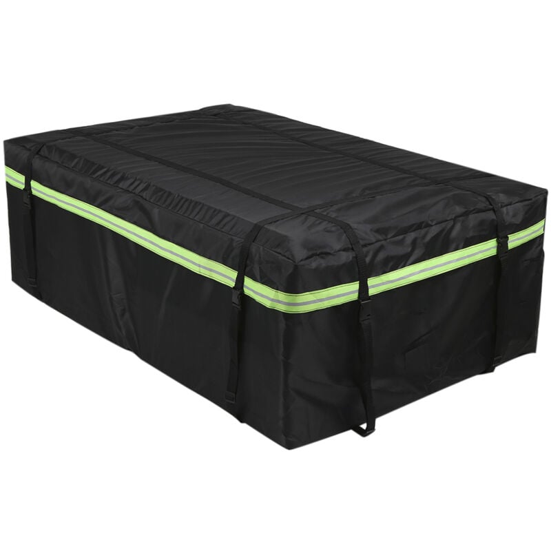 Lifcausal - Sac de transport étanche pour toit de voiture avec bande réfléchissante de nuit, sac de rangement universel pour bagages, sac cube pour
