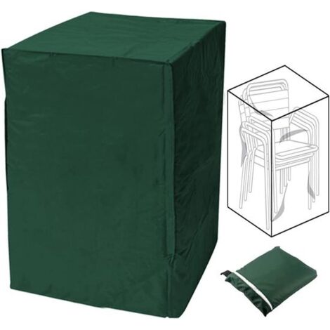 Waterproof cover for outdoor balcony garden rattan table, sofa, and chairs (green, 68 x 68 x 120 cm)