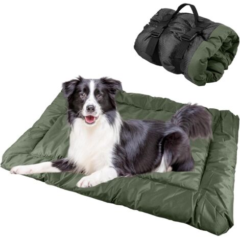 Waterproof Dog Mat - 90 x 60 cm - Washable Travel Blanket for Dogs and Cats - Portable Outdoor Cushion - For Indoor and Outdoor Use - Travel - Camping - Green