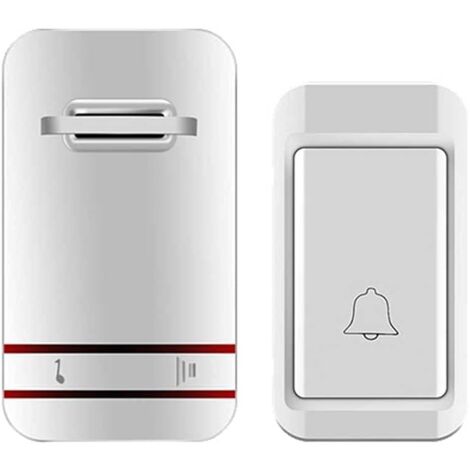 Waterproof doorbell without battery, self-powered, 1 button, 1 bell
