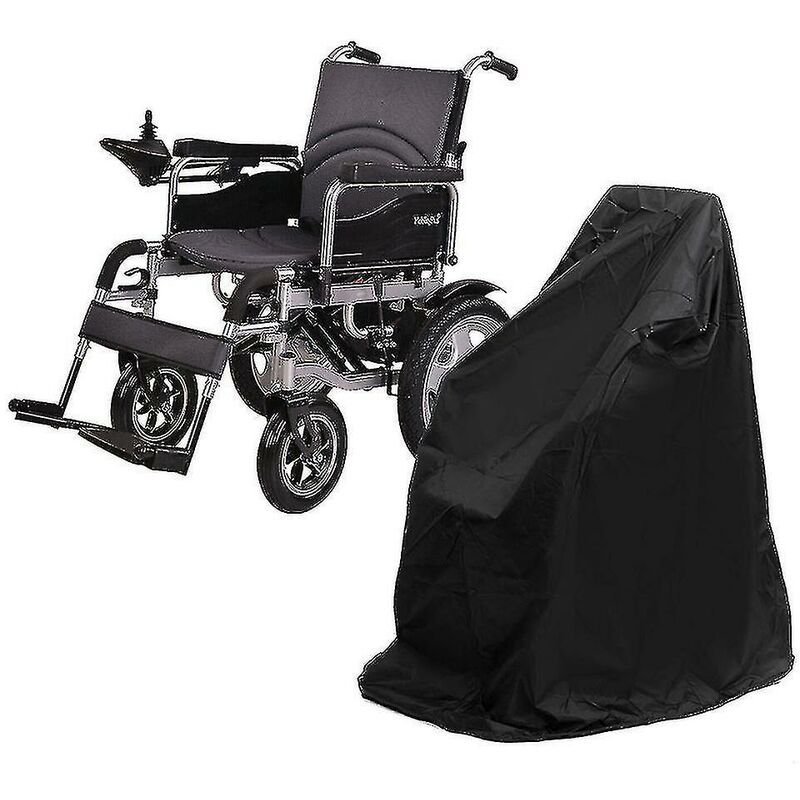 Crea - Housse étanche et anti-poussière pour fauteuils roulants électriques pliants manuels.noir