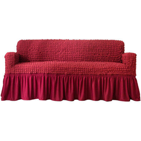 Waterproof Elastic Dustproof Slipcover Sofa Cover Cushion Protector (For 3 People Couch)
