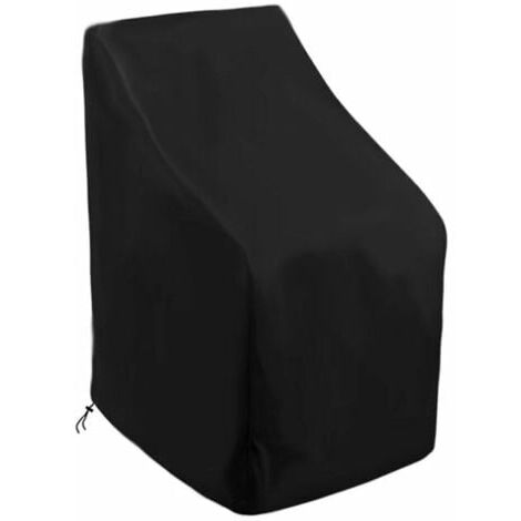 Waterproof Garden Chair Cover 65cm×65cm×80/120cm,210D Oxford Protective Cover for Stacking Chairs Outdoor Garden Chair Cover Stackable Garden Armchair Cover