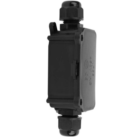 Waterproof Junction Box, IP66 Outdoor 2-Way Waterproof Cable Connectors, Nylon Electrical Junction Box for Electricity, Electronics, Communication