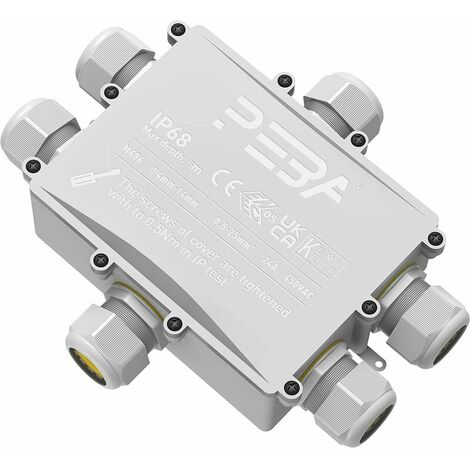 Waterproof junction box outdoor cable connectors garden electrical junction box 4 way junction box IP68 Ø4-14mm