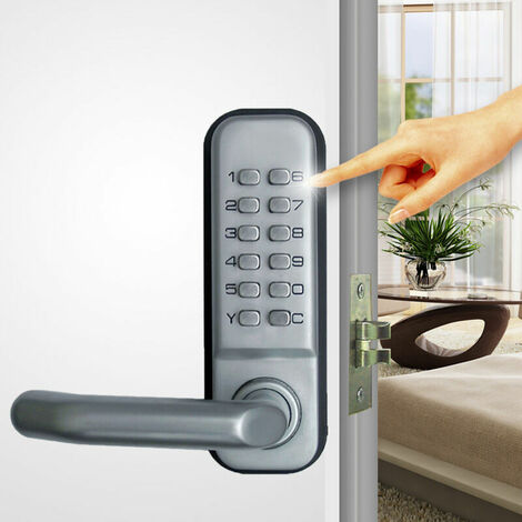 Waterproof Mechanical Code Lock, 1-11 Digit Code Combination Security Password Coded Lock Keyless Mechanical Combination Door Lock for Wooden Office Door