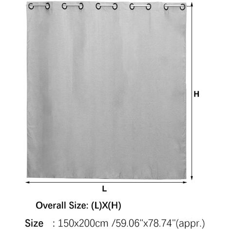 main image of "Waterproof Outdoor Curtain Eyelet Panel (150x200cm)"
