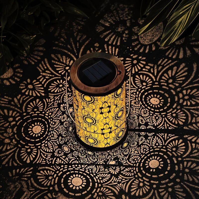 Image of Waterproof outdoor solar lantern made of&hellip;