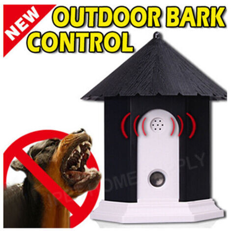 Waterproof Outdoor Ultrasonic Anti-Bark Control System, Anti-Bark Training Device, Ultrasonic Education and Training to Stop Barking without Electric Shock for Dogs