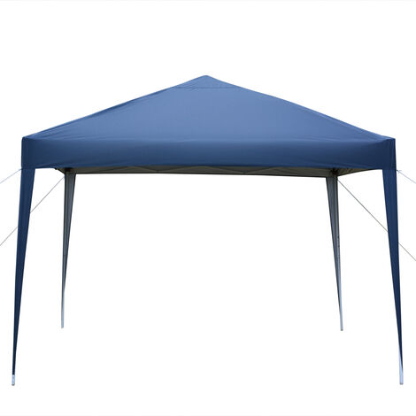 Waterproof portable folding tent outdoor garden picnic party beach tent 3x3M - Navy blue