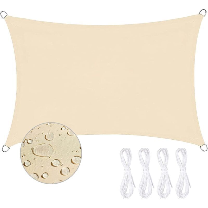 Image of Waterproof Rectangular Shade Sail 2 x&hellip;