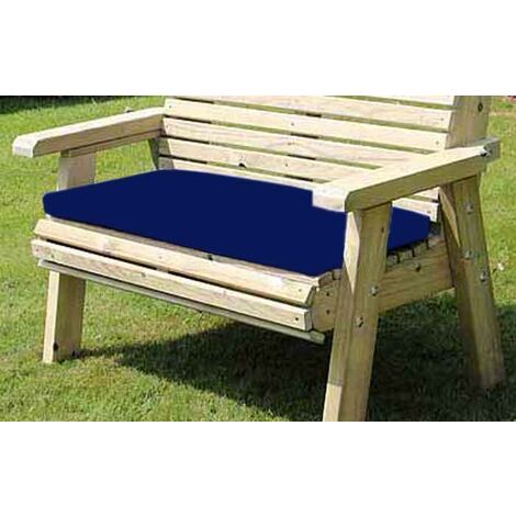 Waterproof Seat Pads - Double Navy Cushion - Outdoor Cushion for Garden Furniture