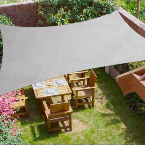 Waterproof shade sail measuring 3 x 4 m for gardens, patios, outdoor activities and facilities