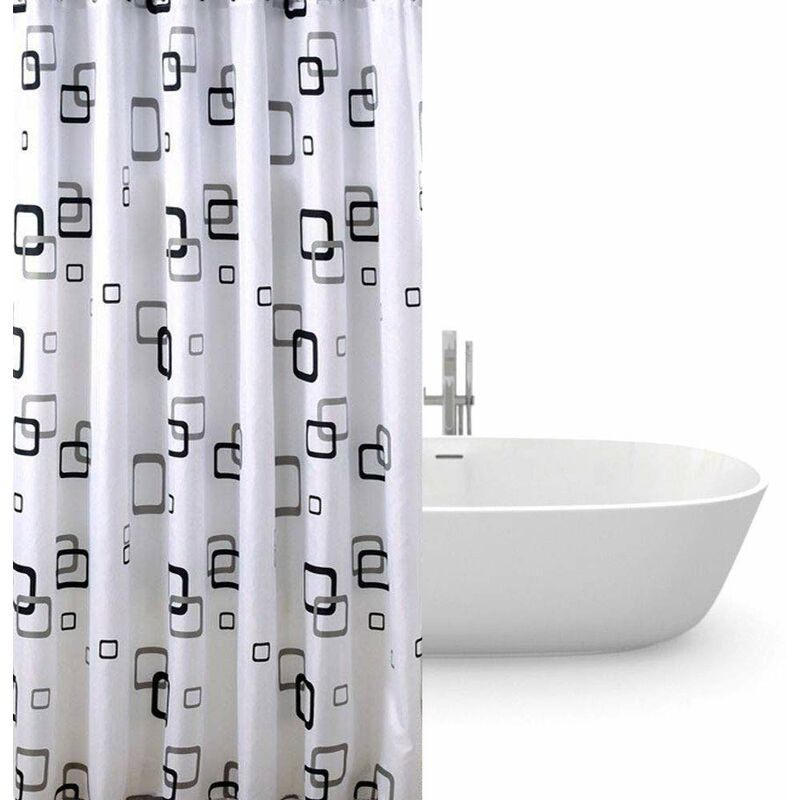 Waterproof Shower Curtain 180x220 Mildew Resistant Odorless peva [pvc Free] 12 Rings Waterproof Bathroom Shower Curtains