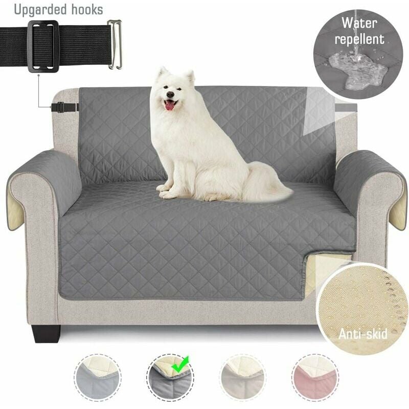 Boed - Waterproof Sofa Covers Sofa Covers With Elastic Straps Non-Slip Foam For Living Room Dog Protector Protect From Pets, Spills, Wear And Cracks