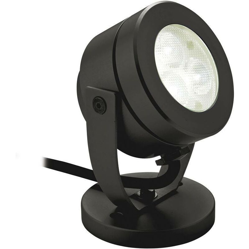Waterproof - LED 3 Light Waterproof Wall & Spike Spot Black IP68 - Firstlight