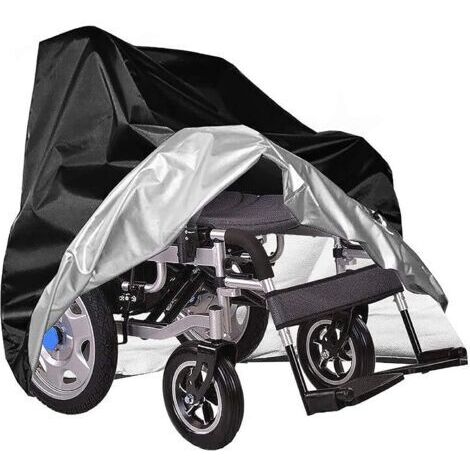 Waterproof wheelchair cover, heavy-duty, tear-resistant, Oxford protective cover for outdoor use (115 x 75 x 130 cm)