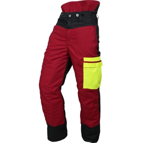 WATEX Bundhose Forest jack Red Gr. 50/52,rot/anth./gelb
