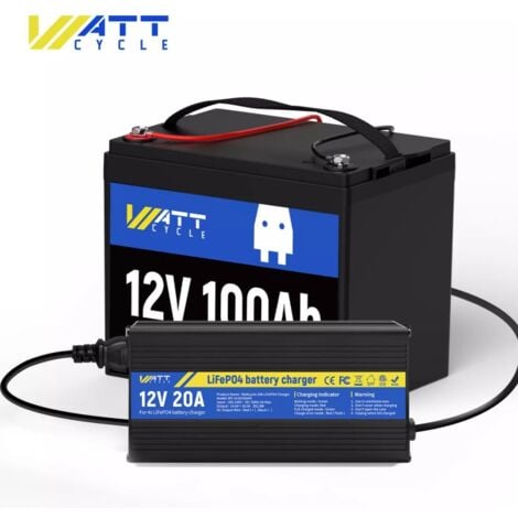 WattCycle LiFePO4 12V 280Ah Mini Batterie mit Bluetooth – Ultrakompakt, Leicht & Intelligentes BMS – Ideal für Wohnmobile, Boote & Solaranlagen